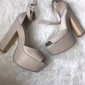 Chunky Nude Steve Madden Heels